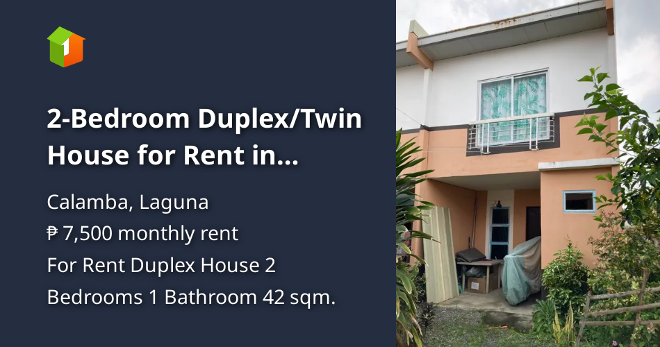 2Bedroom Duplex/Twin House for Rent in Calamba City, Laguna [House and