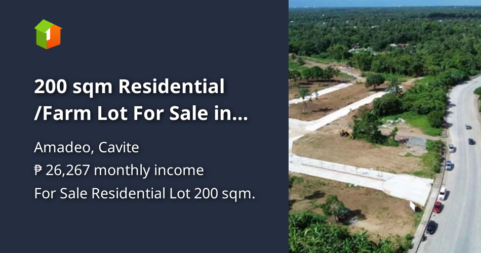300 sqm Residential Farm For Sale in Amadeo Cavite [Lot 🚜] (May 2024