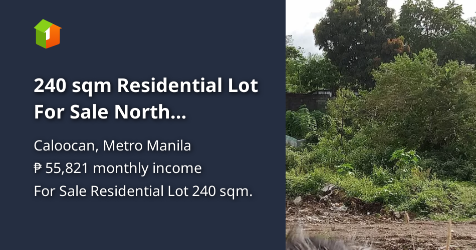 240 sqm Residential Lot For Sale North Caloocan City [Lot 🚜] (August