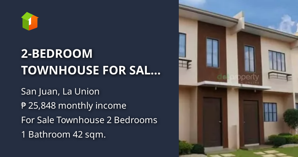 2BEDROOM TOWNHOUSE FOR SALE IN SAN JUAN LA UNION. [House and Lot 🏘️