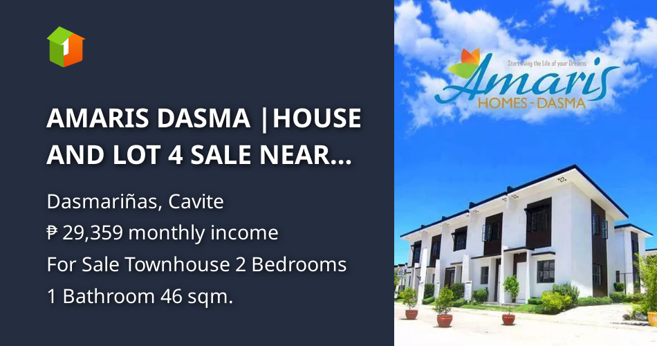 AMARIS DASMA HOUSE AND LOT 4 SALE NEAR LA SALLE [House and Lot 🏘️