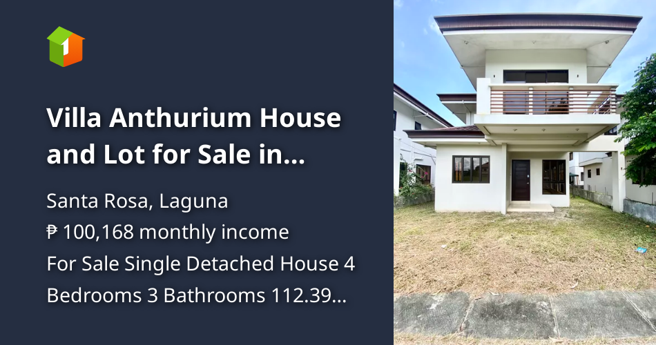 Villa Anthurium House and Lot for Sale in Santa Rosa Laguna [House and