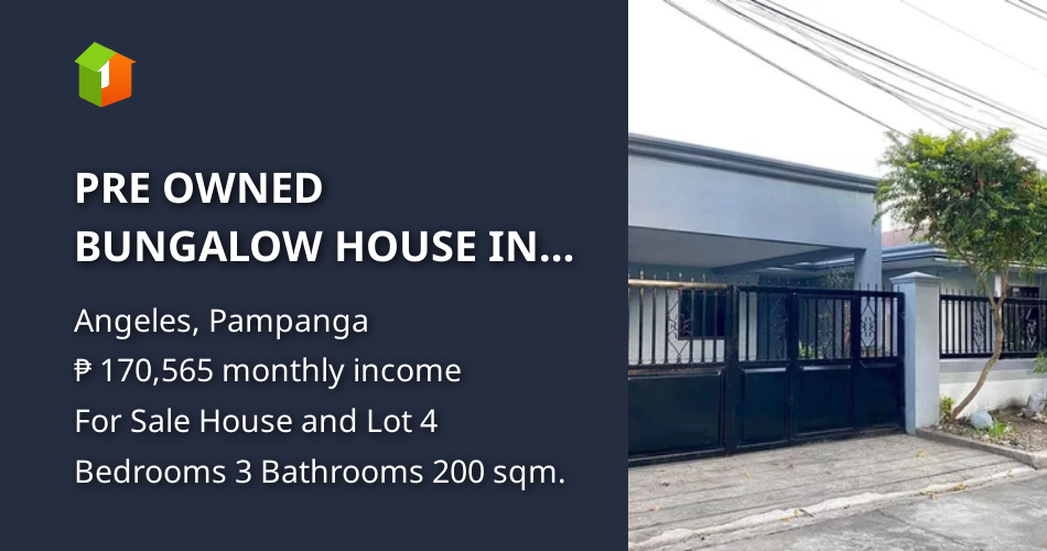 PRE OWNED BUNGALOW HOUSE IN ANGELES CITY NEAR CLARK AND FRIENDSHIP