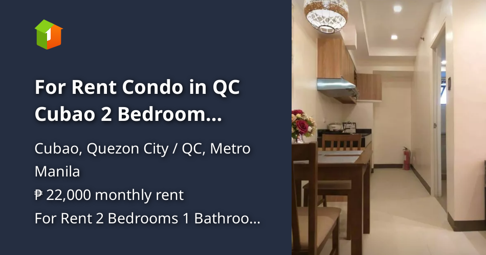 For Rent Condo in QC Cubao 2 Bedroom Escalades 20th [Condo 🏙️] (March