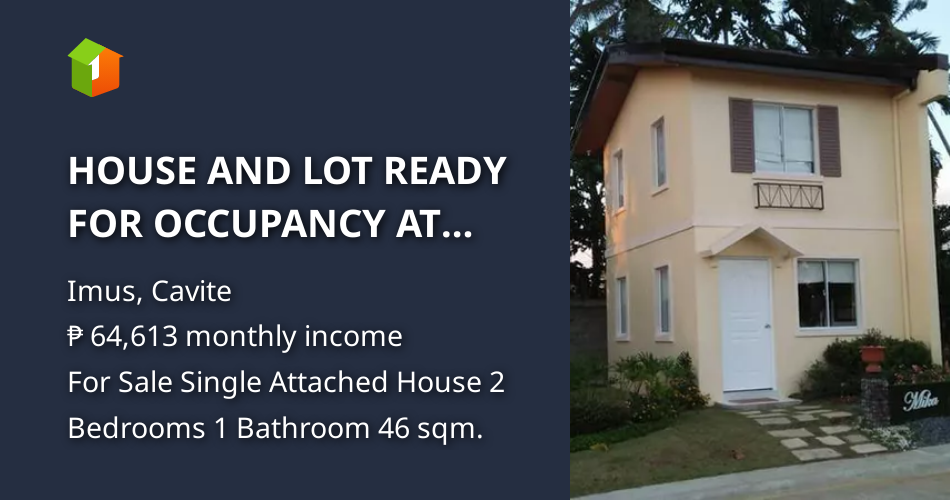 HOUSE AND LOT READY FOR OCCUPANCY AT IMUS CAVITE [House and Lot 🏘️