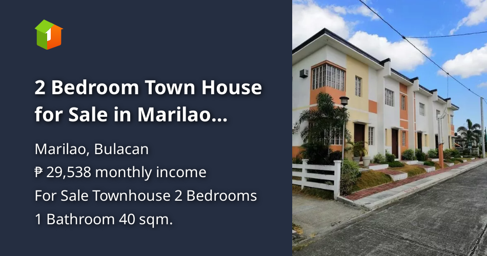 2 Bedroom Town House for Sale in Marilao Bulacan [House and Lot 🏘️
