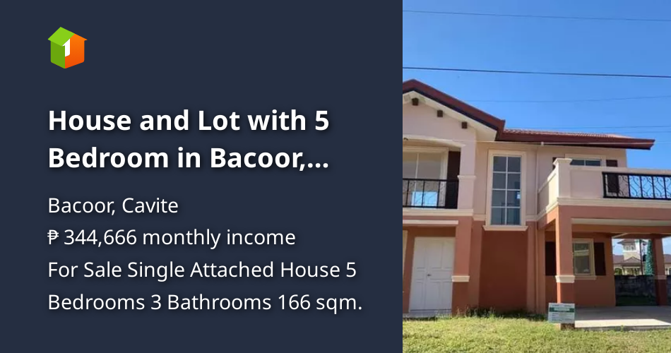 House and Lot with 5 Bedroom in Bacoor, Cavite [House and Lot 🏘️
