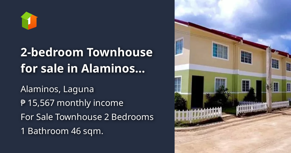 2bedroom Townhouse for sale in Alaminos Laguna thru Pagibig [House and