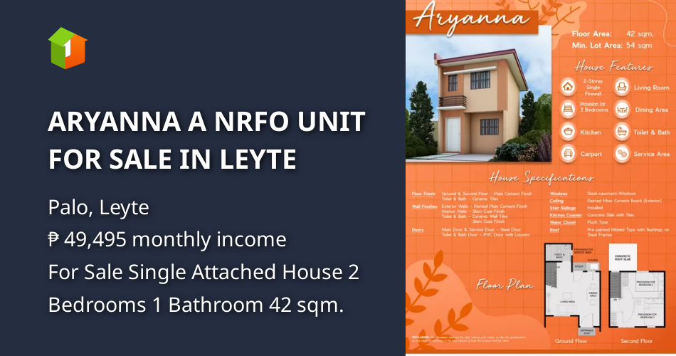 ARYANNA A NRFO UNIT FOR SALE IN LEYTE [House and Lot 🏘️] (October 2023