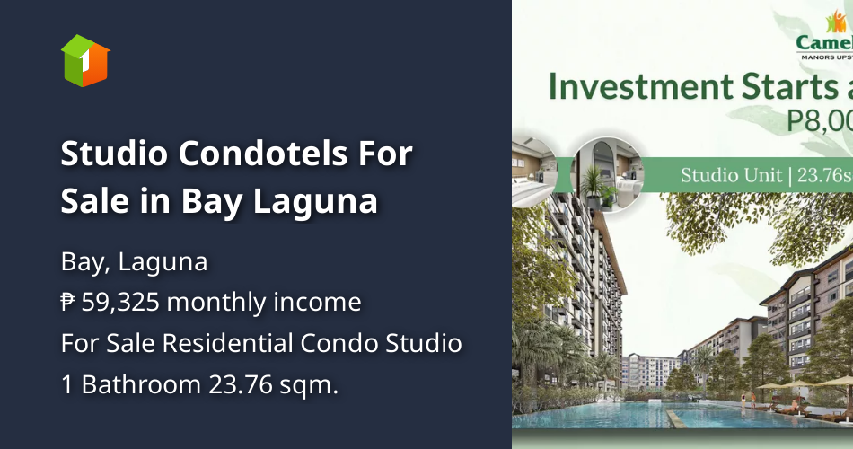 Studio Condotels For Sale in Bay Laguna [Condo 🏙️] (March 2023) in Bay