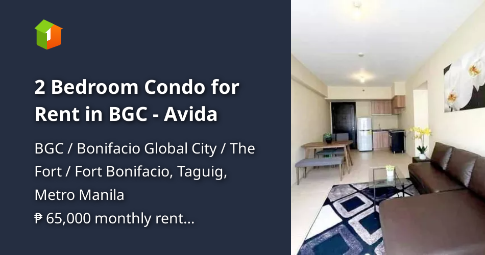 2 Bedroom Condo for Rent in BGC Avida [Condo 🏙️] (October 2023) in