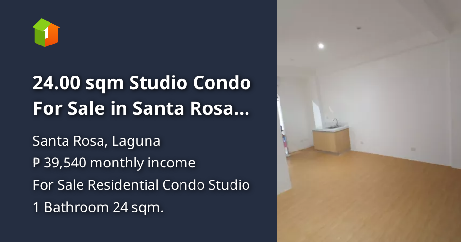 24.00 sqm Studio Condo For Sale in Santa Rosa Laguna [Condo 🏙️] (June