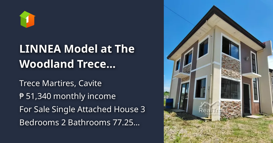 LINNEA Model at The Woodland Trece Martires Cavite - PagIbig Financing ...