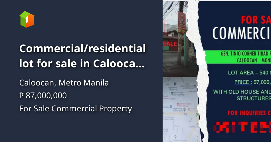 Commercial/residential lot for sale in Caloocan near EDSA