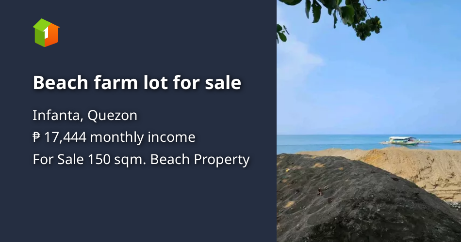 Beach farm lot for sale [Beach Property 🏖️] (April 2024) in Infanta