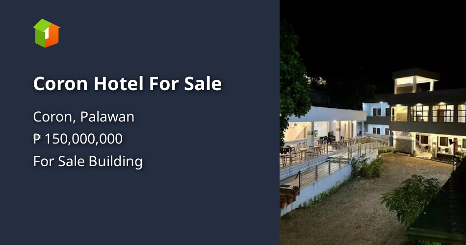 Coron Hotel For Sale Property 🏭] (May 2024) in Coron