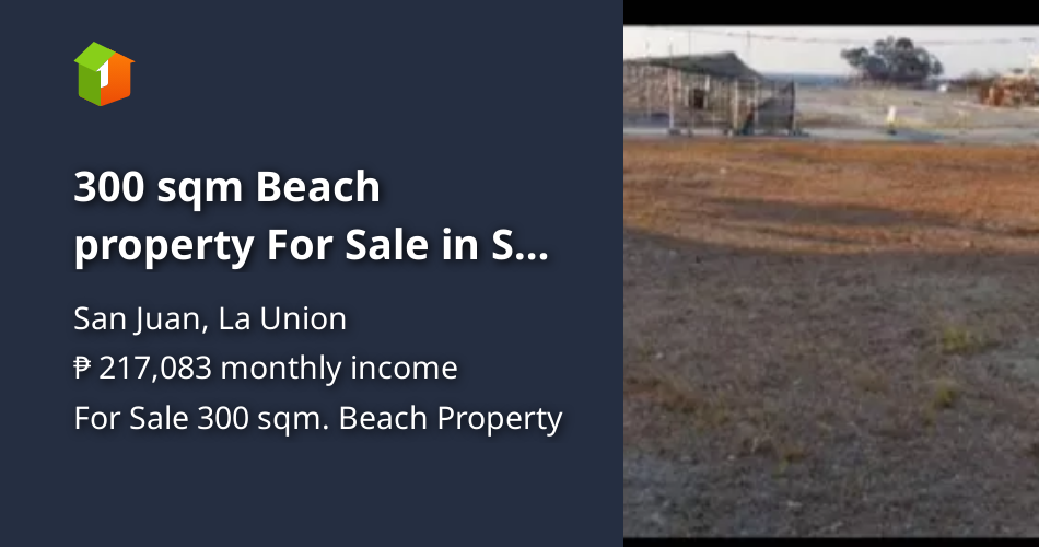 300 sqm Beach front For Sale in San Juan La Union [Beach Property 🏖️