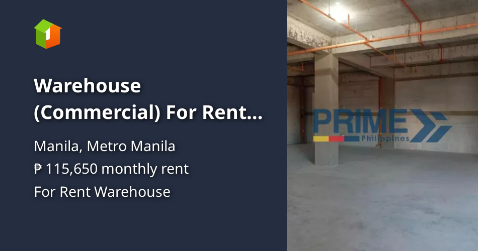 Warehouse (Commercial) For Rent in Manila Metro Manila [Commercial ...