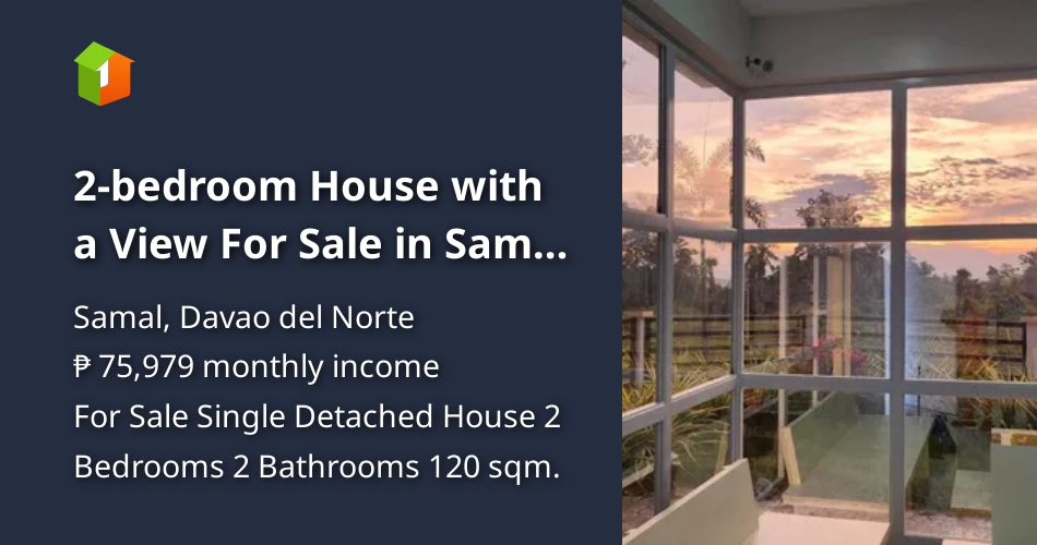 2bedroom House with a View For Sale in Samal Island [House and Lot 🏘️