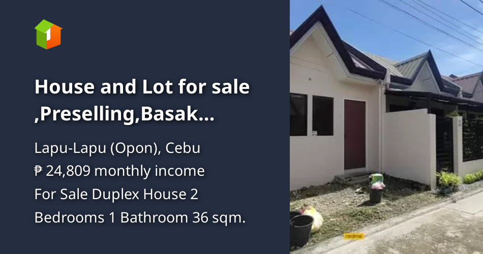 House and Lot for sale ,Preselling,Basak Sudtonggan Lapu Lapu City. [House and Lot 🏘️] (August