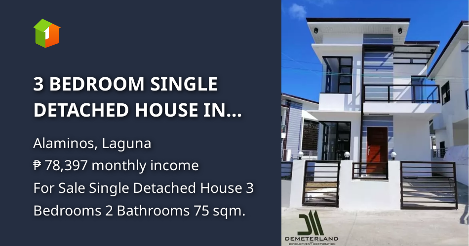 3 BEDROOM SINGLE DETACHED HOUSE IN ALAMINOS LAGUNA [House and Lot 🏘️