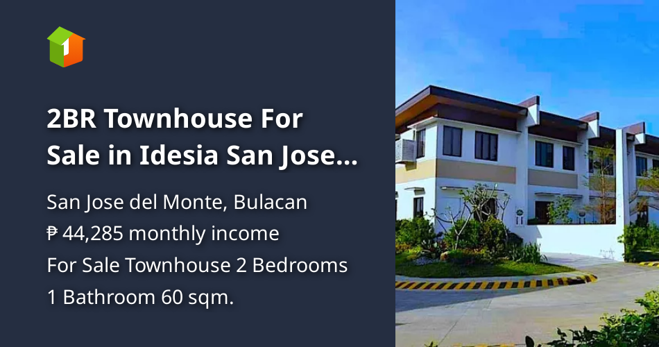 2BR Townhouse For Sale in Idesia San Jose del Monte Bulacan [House and