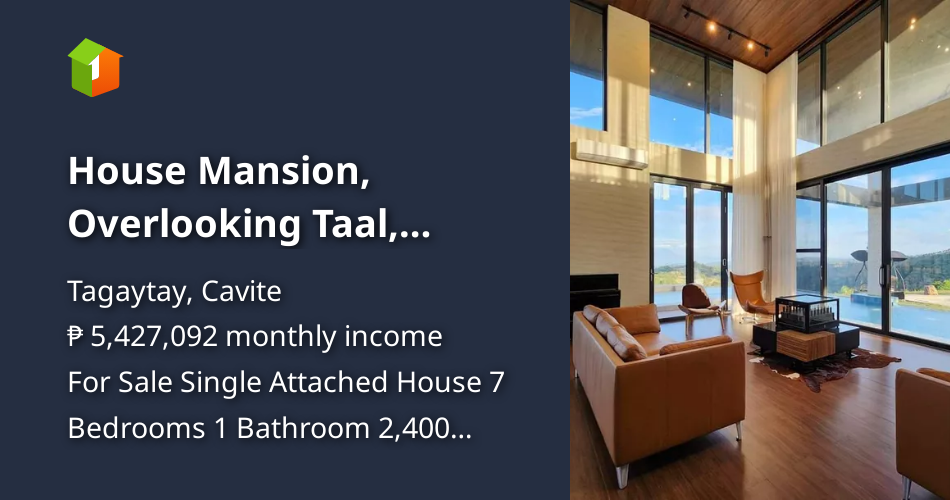 House Mansion, Overlooking Taal, Golfcourse for SALE in Tagaytay [House