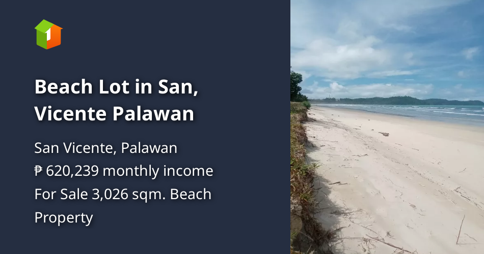 Beach Lot in San, Vicente Palawan [Beach Property 🏖️] (December 2023
