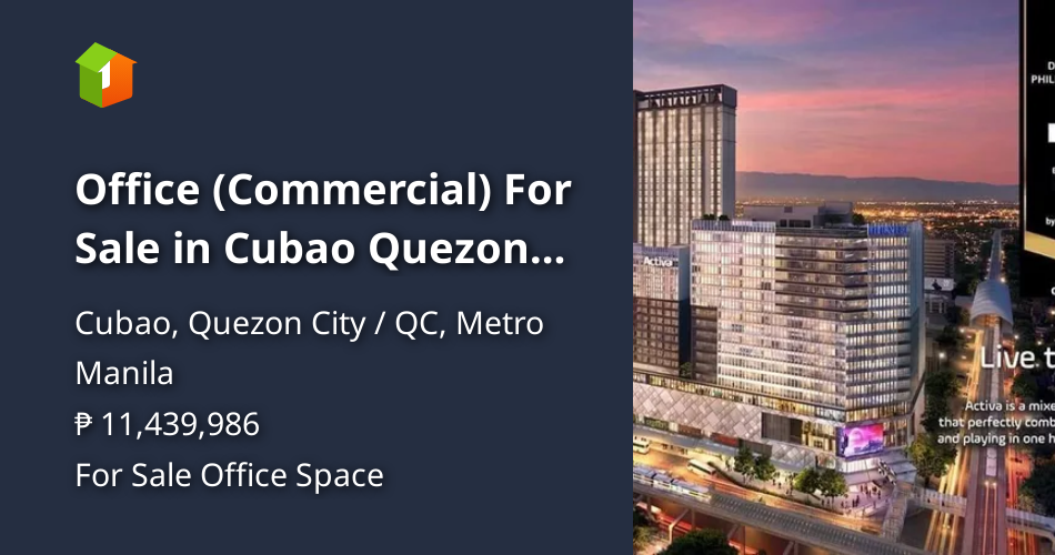 Office (Commercial) For Sale in Cubao Quezon City / QC Metro Manila ...