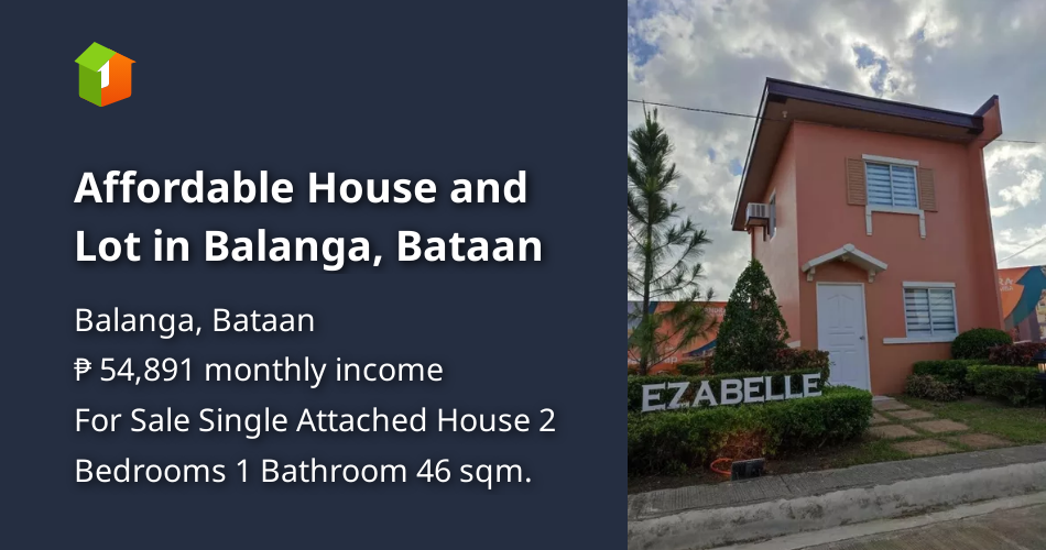 Affordable House and Lot in Balanga, Bataan [House and Lot 🏘️] (March