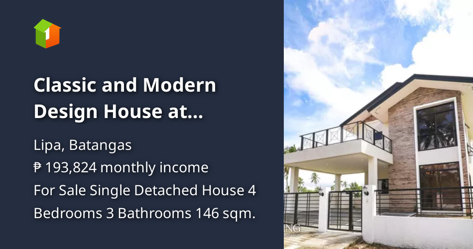 Classic and Modern Design House at Summit Point Golf Course Lipa [House