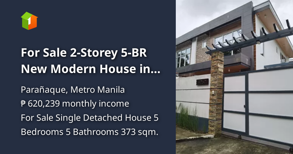 For Sale 2Storey 5BR New Modern House in Sun Valley Subd Paranaque