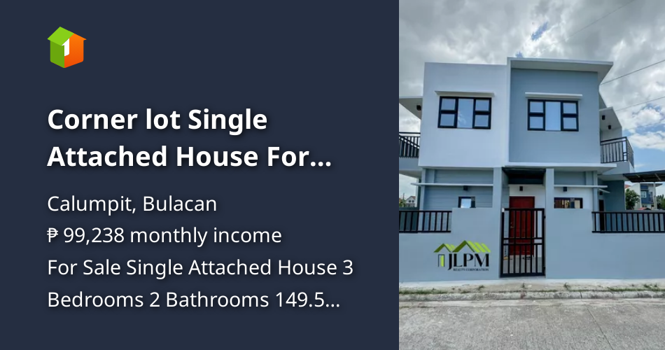 Corner lot Single Attached House For Sale in Calumpit Bulacan [House