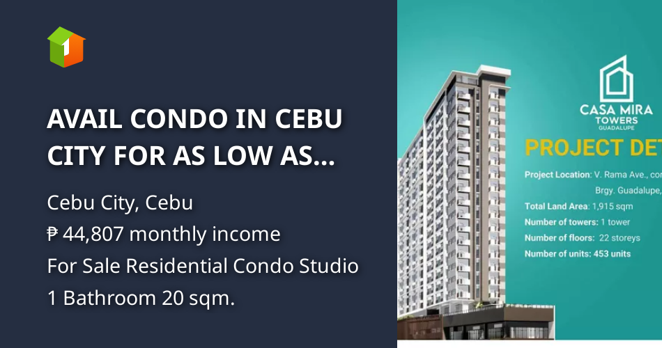 AVAIL CONDO IN CEBU CITY FOR AS LOW AS 4,800 PER MONTH!! [Condo 🏙️
