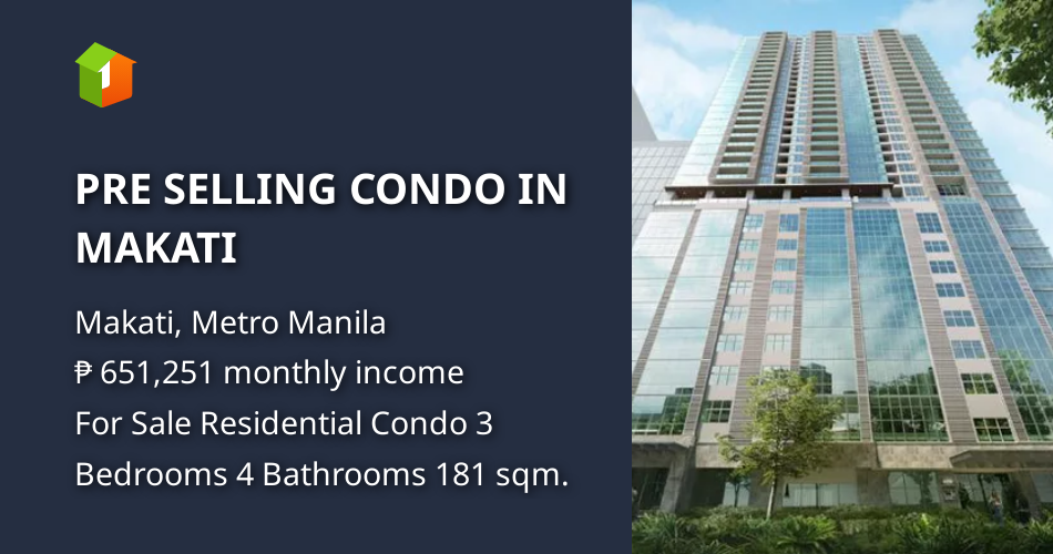 PRE SELLING CONDO IN MAKATI [Condos 🏙️] (September 2024) in Makati