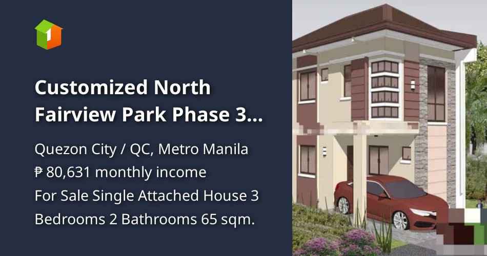 Customized North Fairview Park Phase 3 Subdivision Quezon City [House