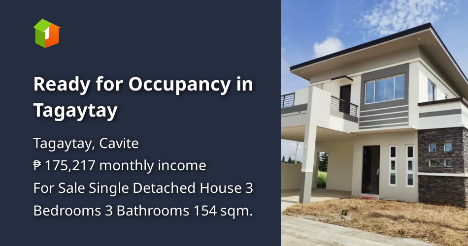 Ready for Occupancy in Tagaytay [House and Lot 🏘️] (July 2021) in