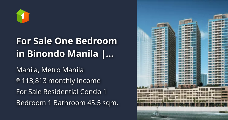 For Sale One Bedroom in Binondo Manila Four Season Riviera [Condo 🏙️