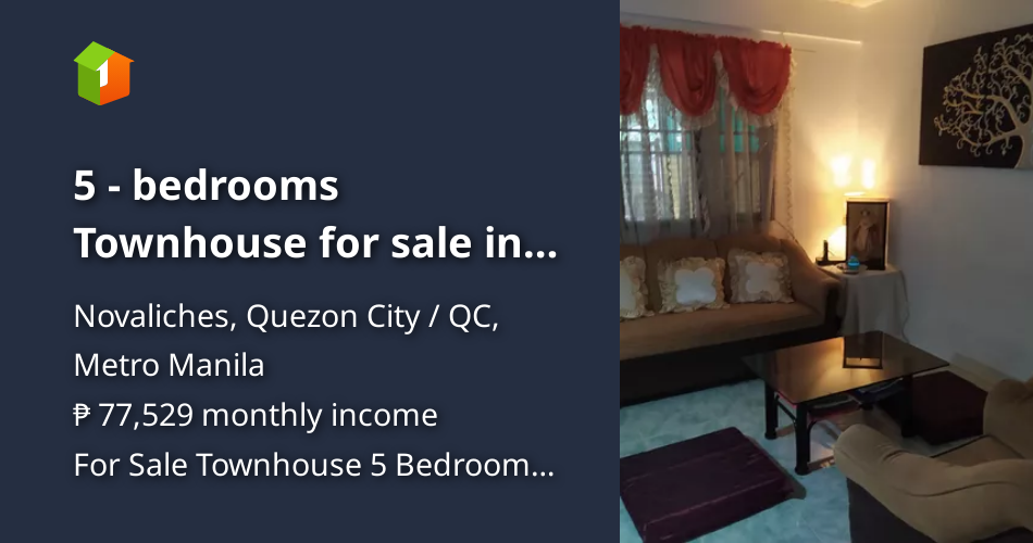 5 bedrooms Townhouse for sale in Zabarte road Novaliches QC [House and Lot 🏘️] (April 2023) in
