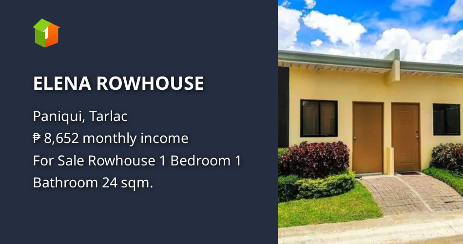 ELENA ROWHOUSE [House and Lot 🏘️] (November 2021) in Paniqui, Tarlac