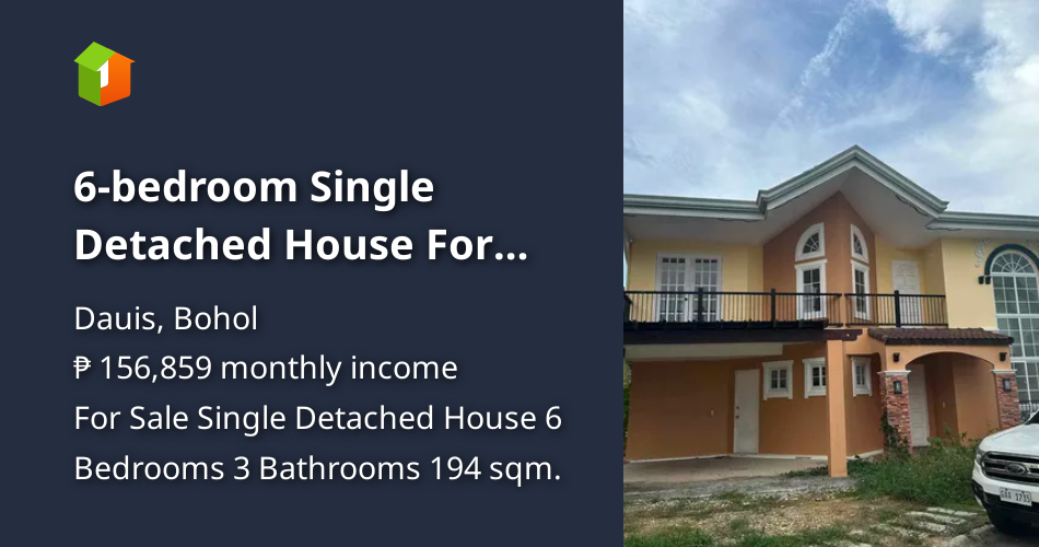 6bedroom Single Detached House For Sale in Dauis Bohol [House and Lot