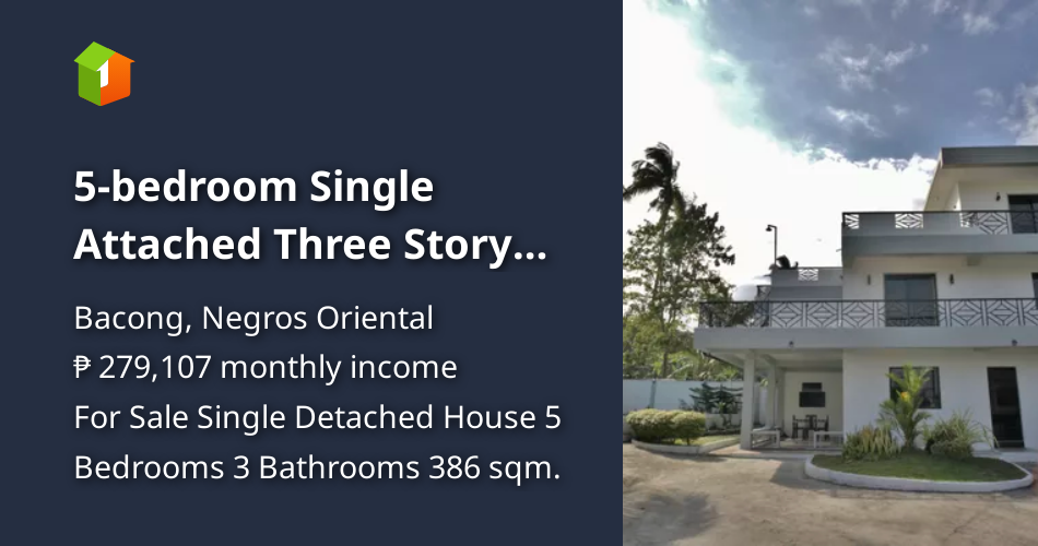 5bedroom Single Attached Three Story House with Swimming Pool [House