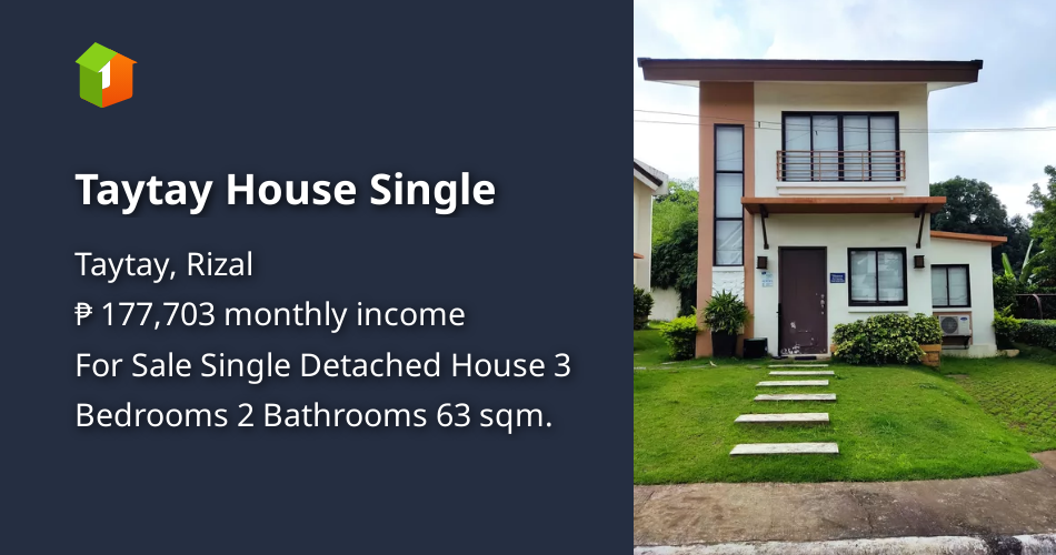 Taytay House Single [House and Lot 🏘️] (February 2022) in Taytay, Rizal