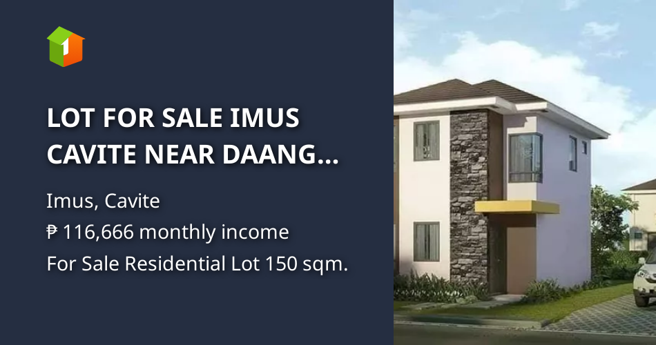 LOT FOR SALE IMUS CAVITE NEAR DAANG HARI VERMOSA MALL 21K MONTHLY [Lot