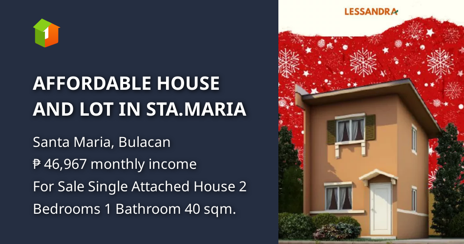 AFFORDABLE HOUSE AND LOT IN STA.MARIA [House and Lot 🏘️] (November 2021