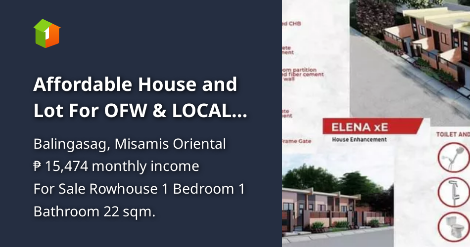 Affordable House and Lot For OFW & LOCAL FILIPINO WORKERS [House and