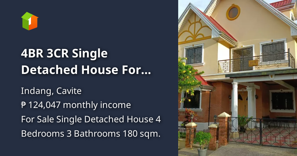 4BR 3CR Single Detached House For Sale Indang [Houses and Lots 🏘️