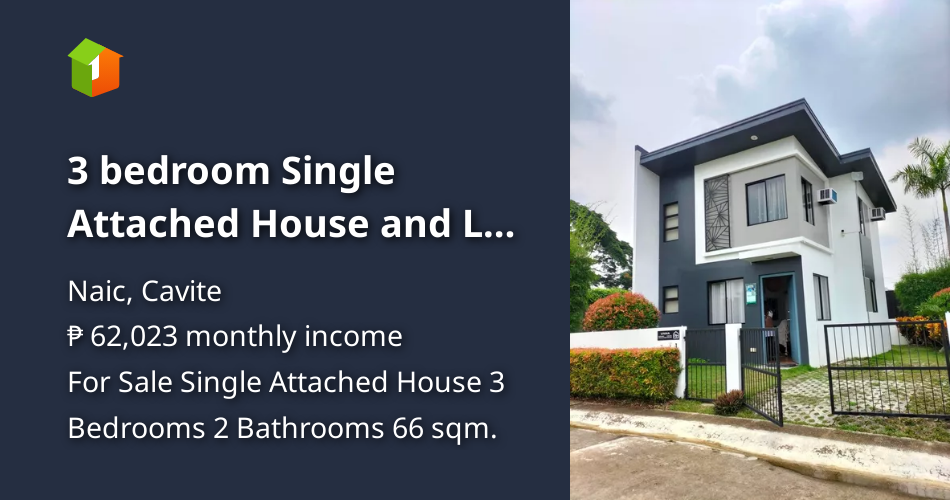 3 bedroom Single Attached House and Lot for Sale in Naic Cavite [House