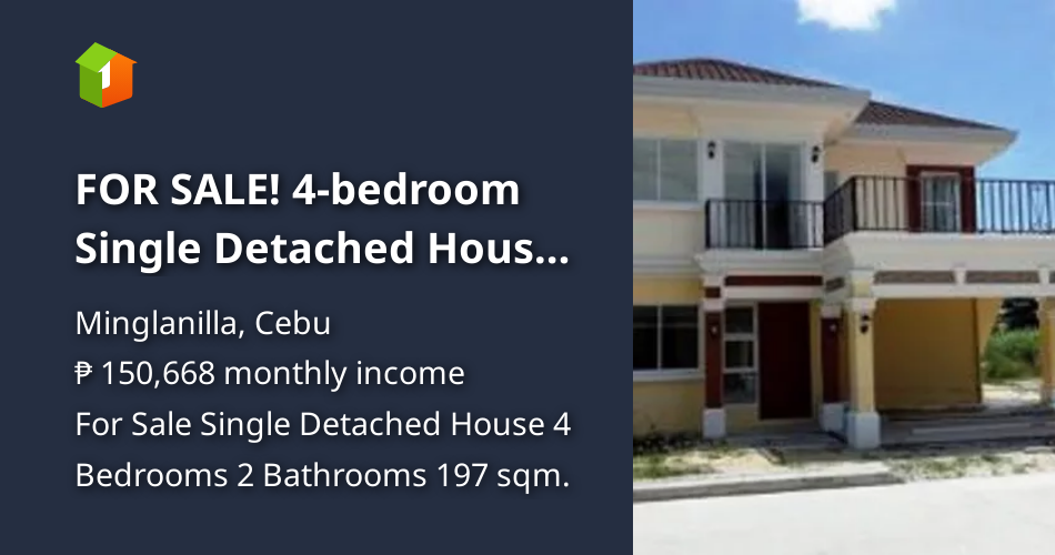 FOR SALE! 4bedroom Single Detached House in Minglanilla, Cebu [House