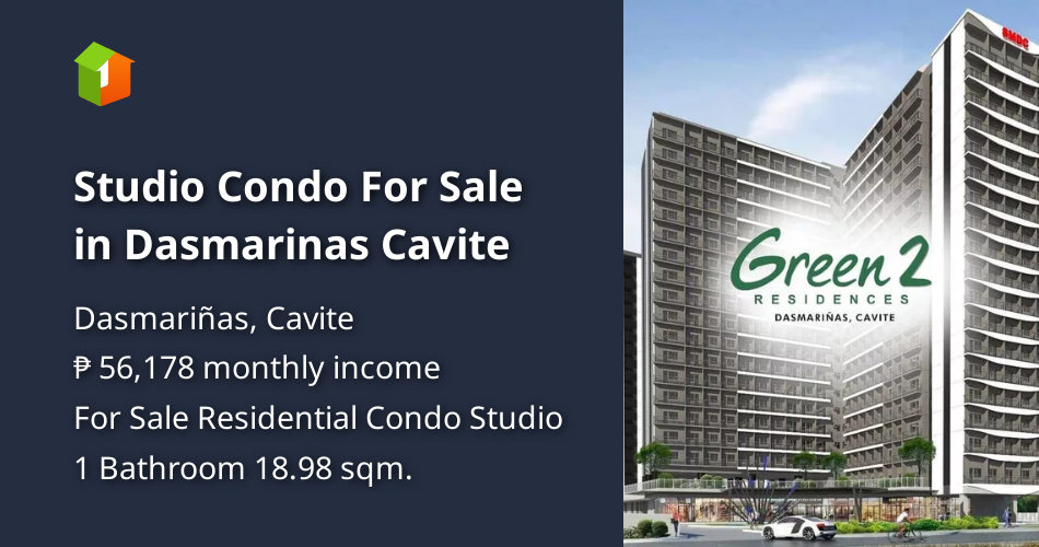 Studio Condo For Sale in Dasmarinas Cavite [Condo 🏙️] (January 2023) in